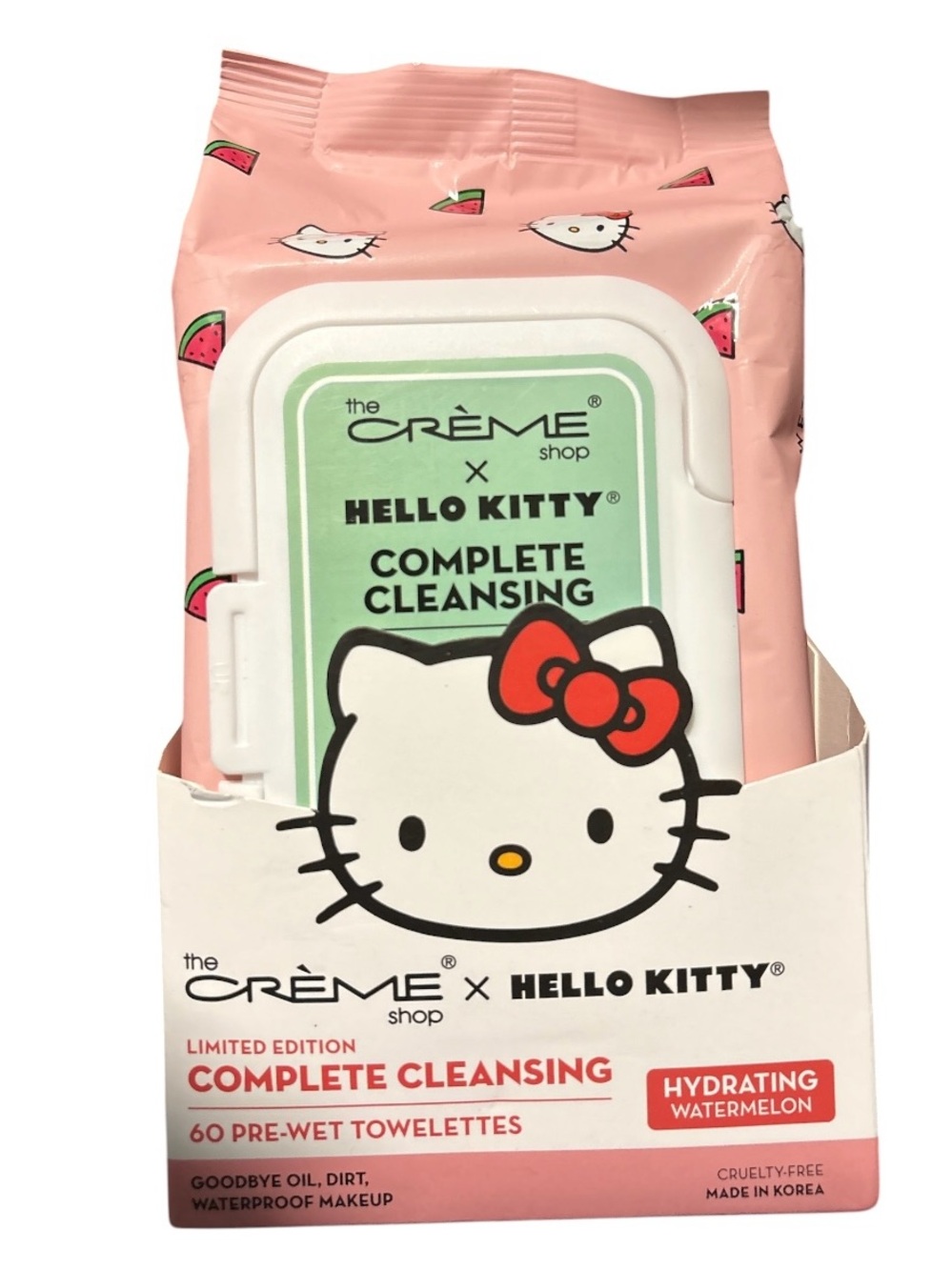 The Crème Shop x Hello Kitty Cleansing Wipes, Mirror & Cosmetic Pouch - Picture 2 of 5